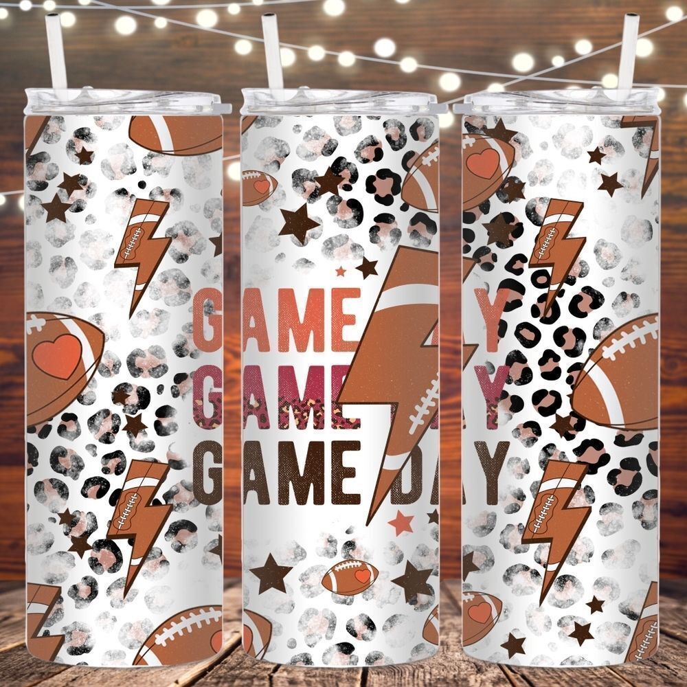Football GameDay metal tumbler